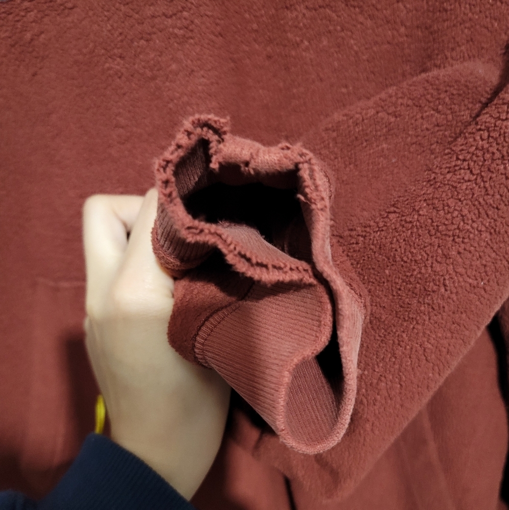 vintage y2k maroon gap sweatshirt hoodie pull on - Picture 5 of 14
